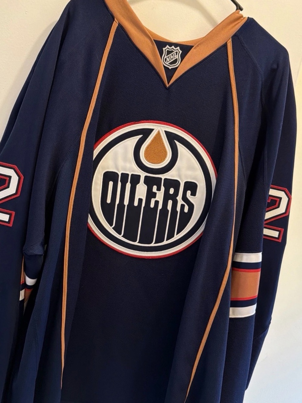 NHL game worn Edmonton Oilers jersey